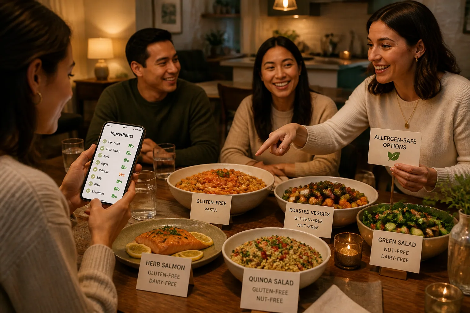 How to Manage Food Allergies When Eating Food Prepared by Others: Hosting, Attending, and Everything In Between