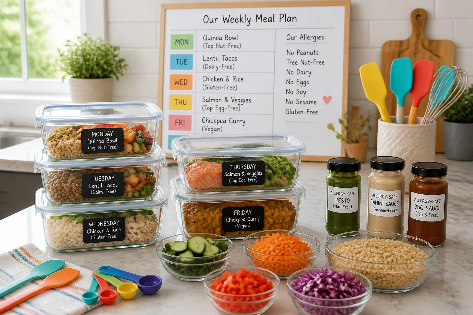 Safe Allergy-Friendly Meal Prep: A Real-Life Game Plan for Everyday Eating