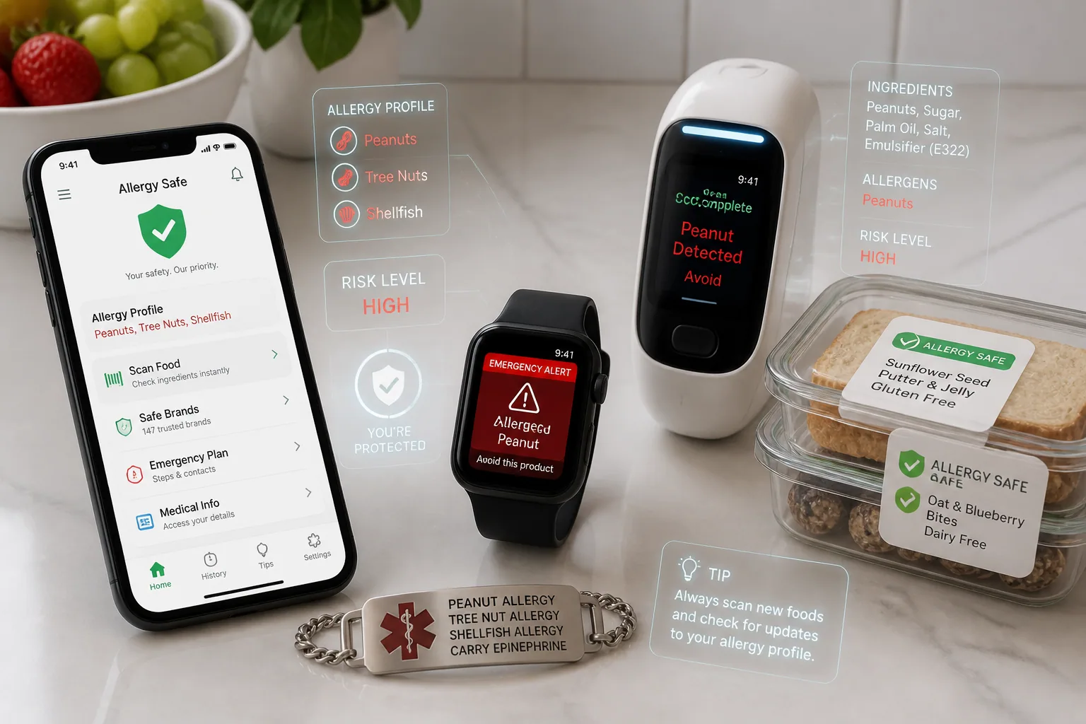 What Apps, Tools & Wearables Help You Stay Safe With Food Allergies in 2026?