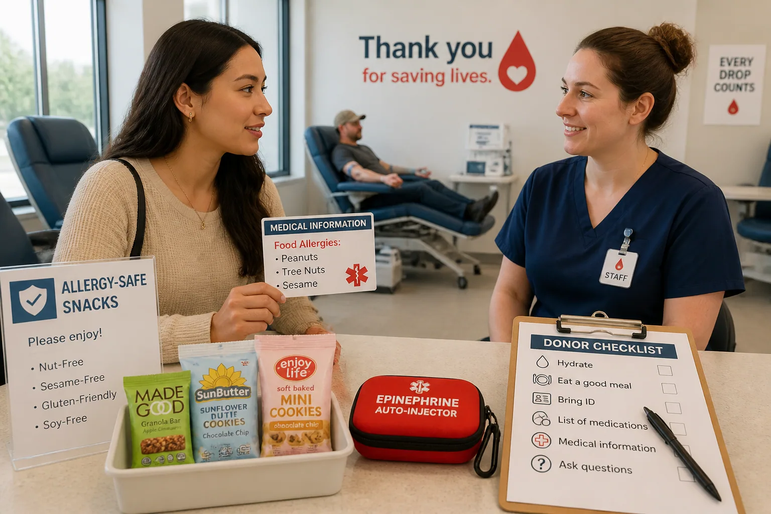 What to Know Before You Donate Blood If You Have Food Allergies
